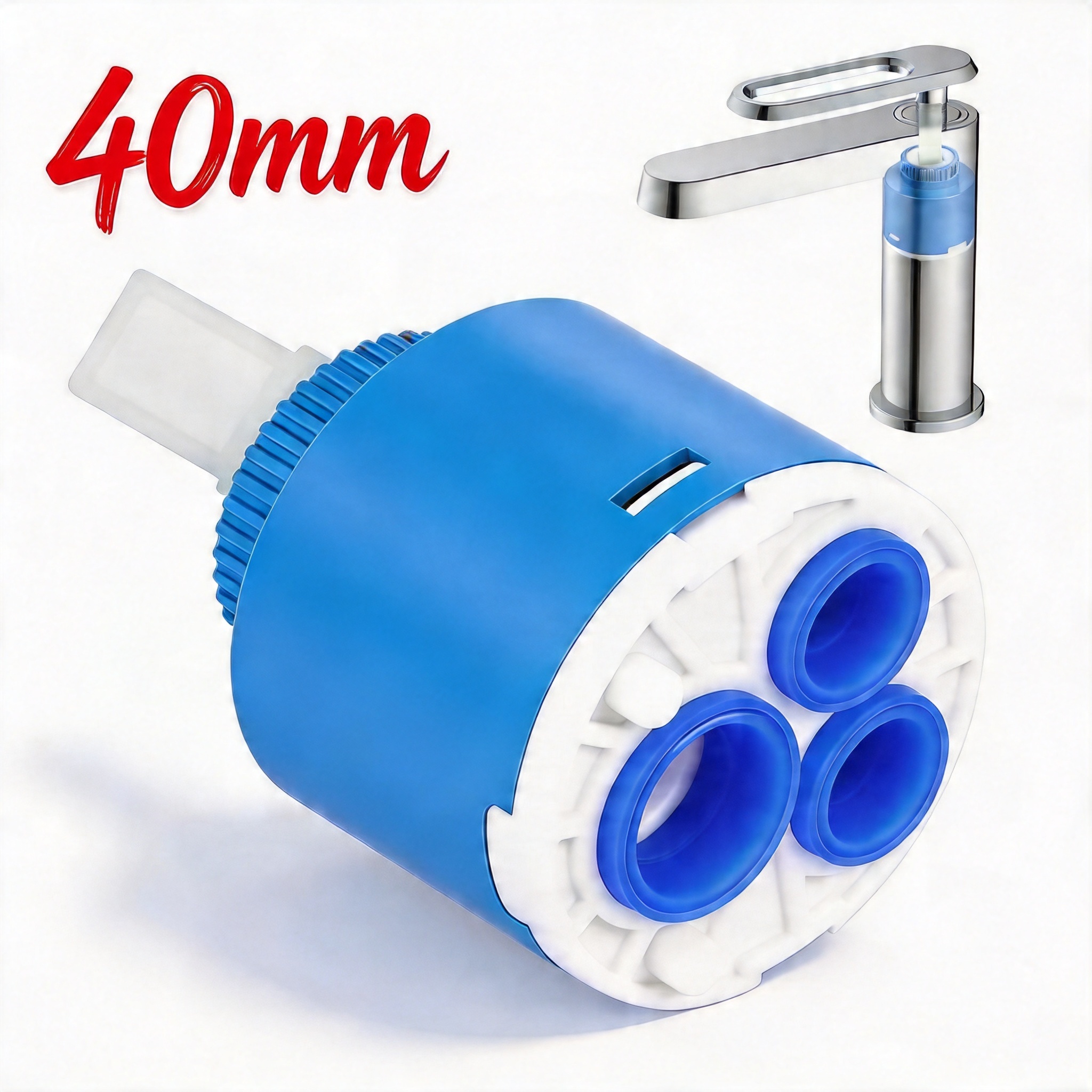 Shower Valve Cartridge - 40MM Tap Mixing High Spool Valve