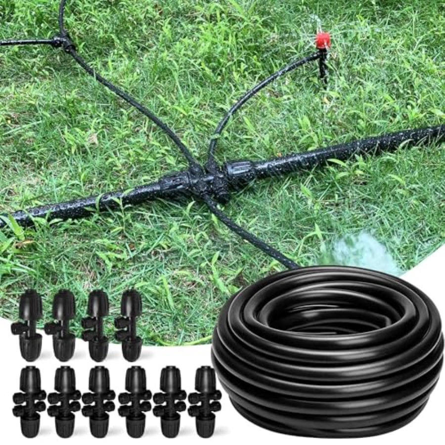 Push Fit Connector - 100FT 1/2 Inch Drip Irrigation Tubing