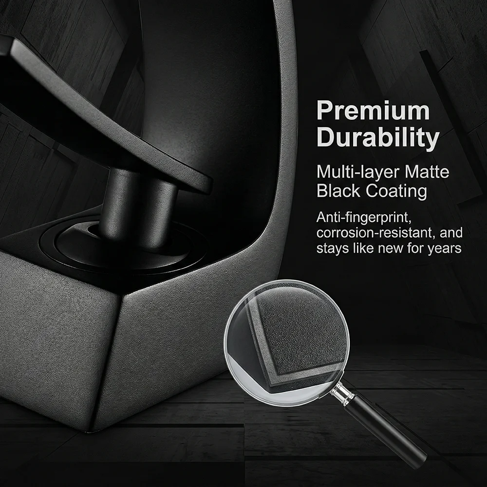 Matte Black Bathroom Faucet, A - Silicone Tap Washer reseña y precio