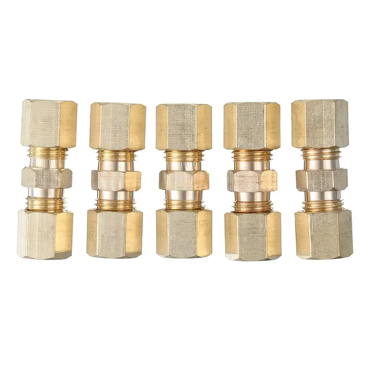 5pcs Brass Brake Line Union Fi - Compression Fitting Brass reseña y precio