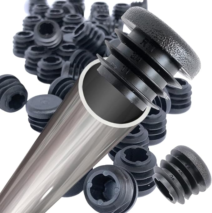 8 PCS Black Round Plastic Blan - Plastic Pipe Clip reseña y precio