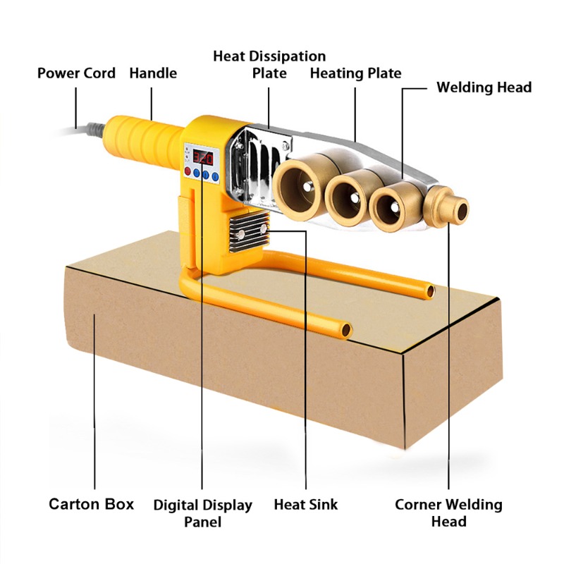600/800/1000W Pipe Welding Mac - Pipe Freeze Spray reseña y precio