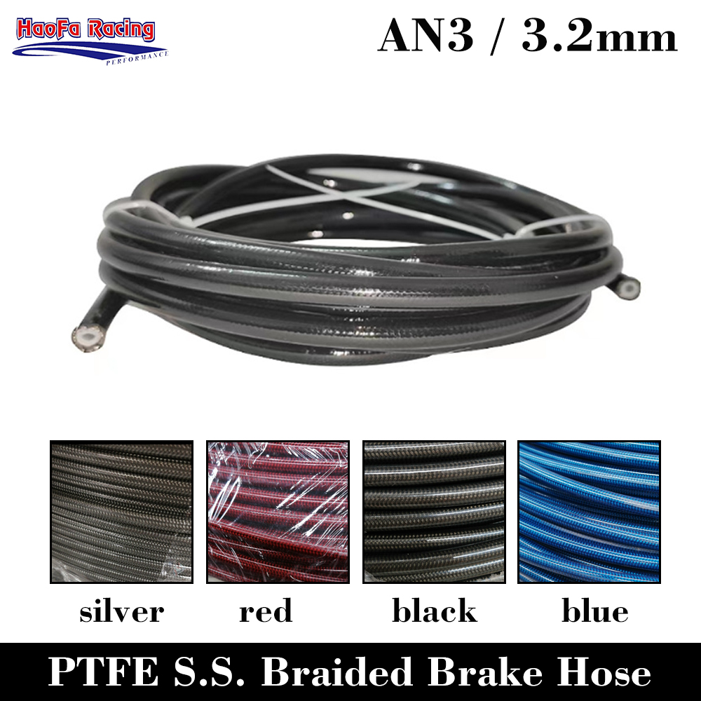 AN3 Motorcycle PTFE Brake Line - Flexible Hose Braided reseña y precio