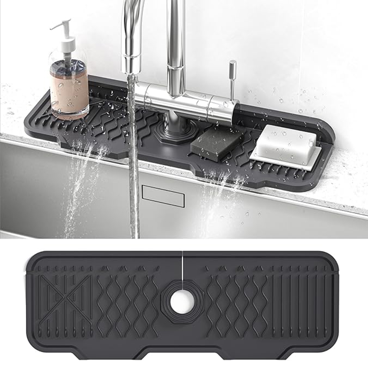 1Pcs Silicone Faucet Mat Water - Silicone Tap Washer reseña y precio