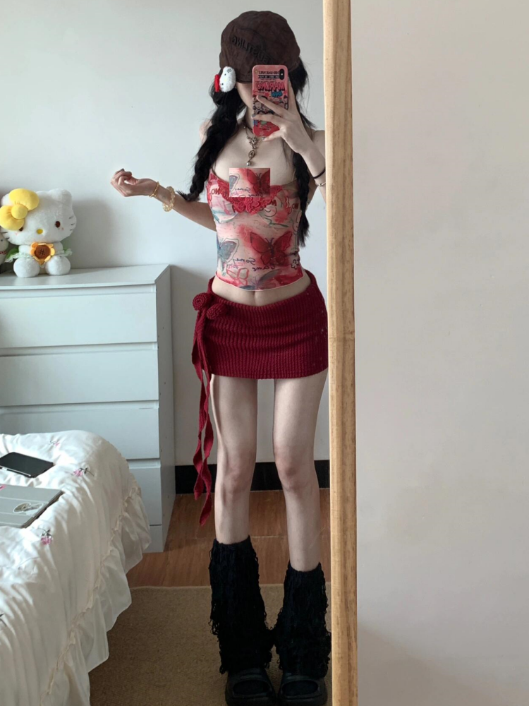 Women Y2K Two Piece Set Butter - Pipe Bending Spring reseña y precio