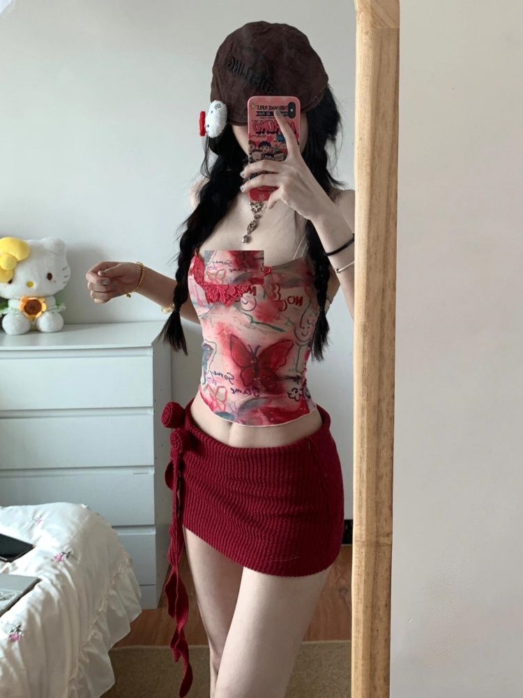Women Y2K Two Piece Set Butter - Pipe Bending Spring reseña y precio