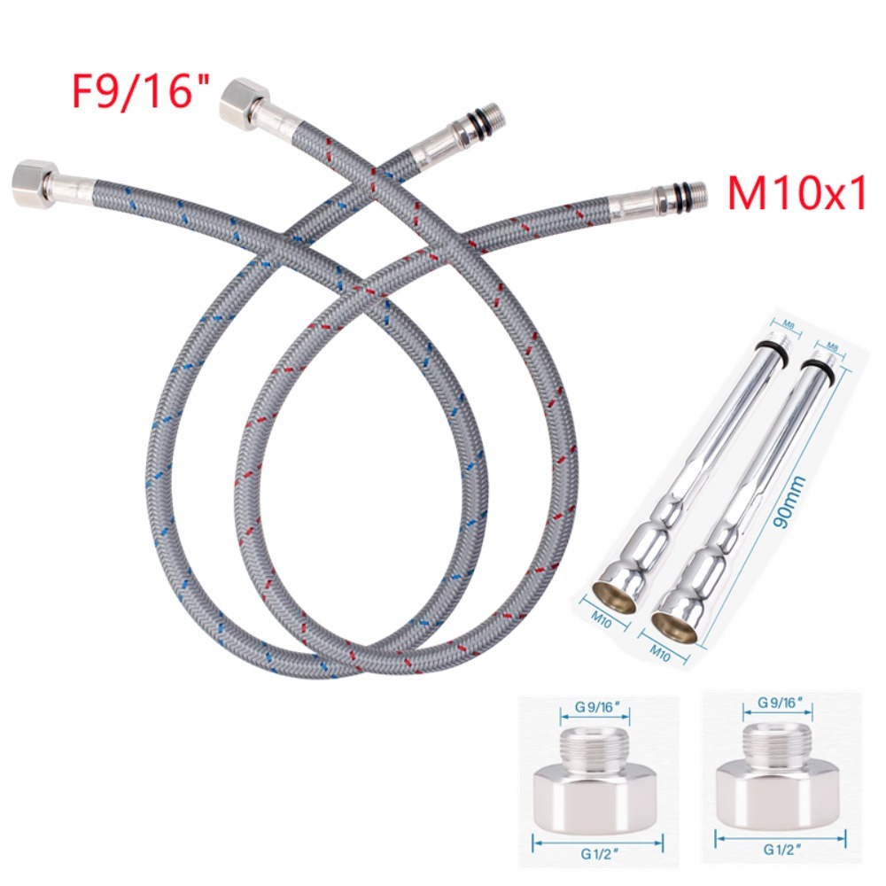 2PCS Flexible Plumbing Pipes G - Flexible Hose Braided reseña y precio