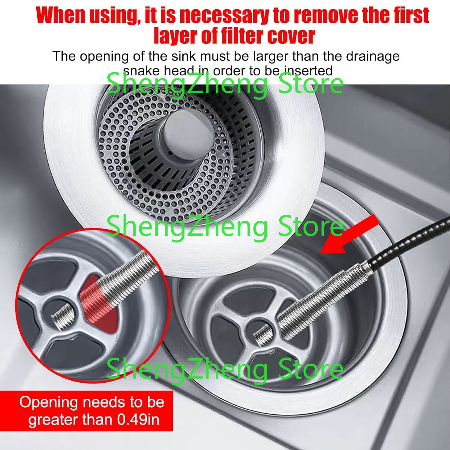 1Pcs Drain Snake Hair Drain Cl - Drain Snake Flexible reseña y precio