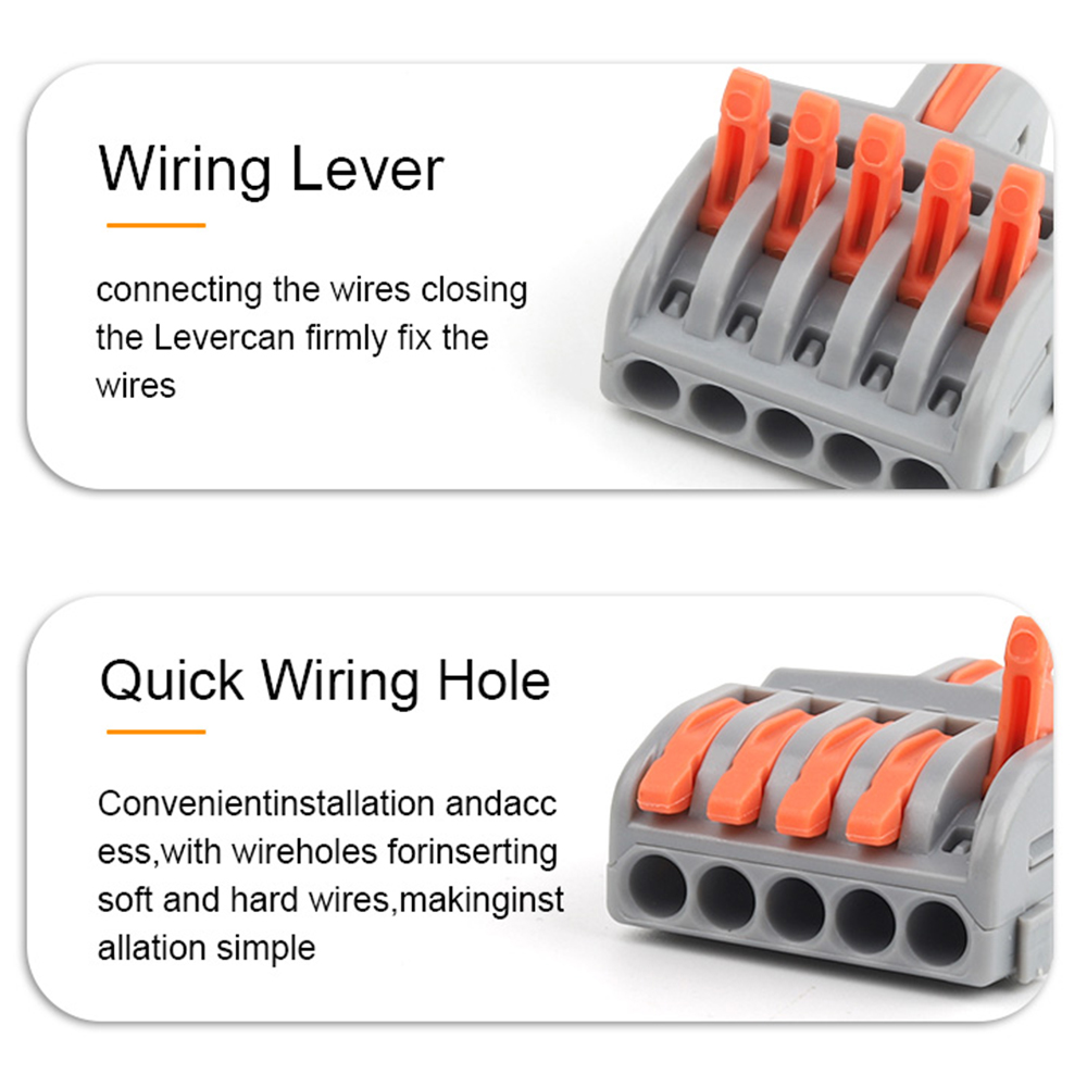 10/100PCS Electrical Cable Con - Push Fit Connector reseña y precio