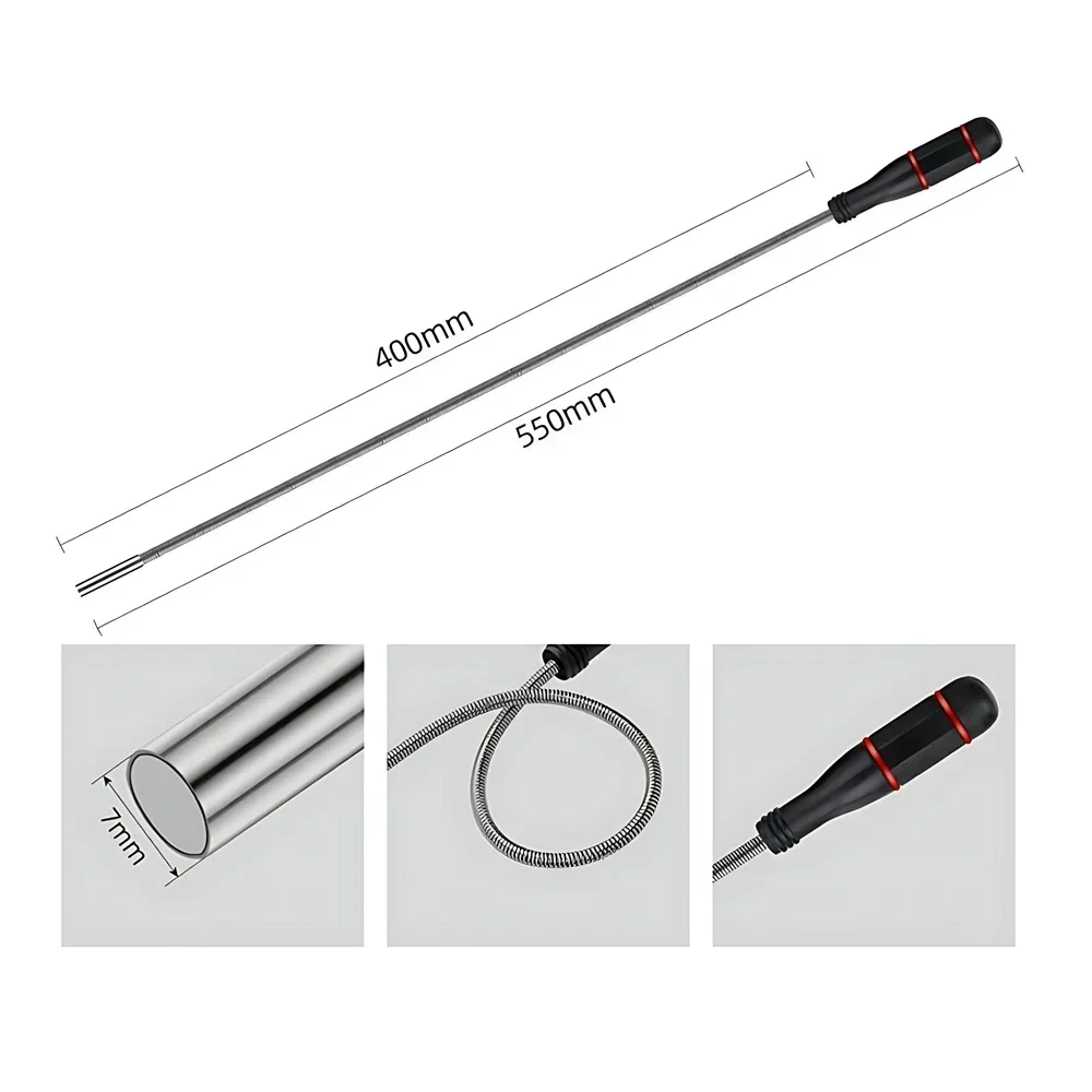Flexible Magnetic Pickup Tool  - Drain Snake Flexible reseña y precio