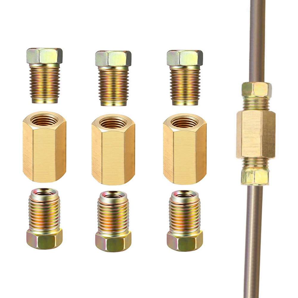 12pcs 3/16 (3/8-24 Inverted) B - Compression Fitting Brass reseña y precio