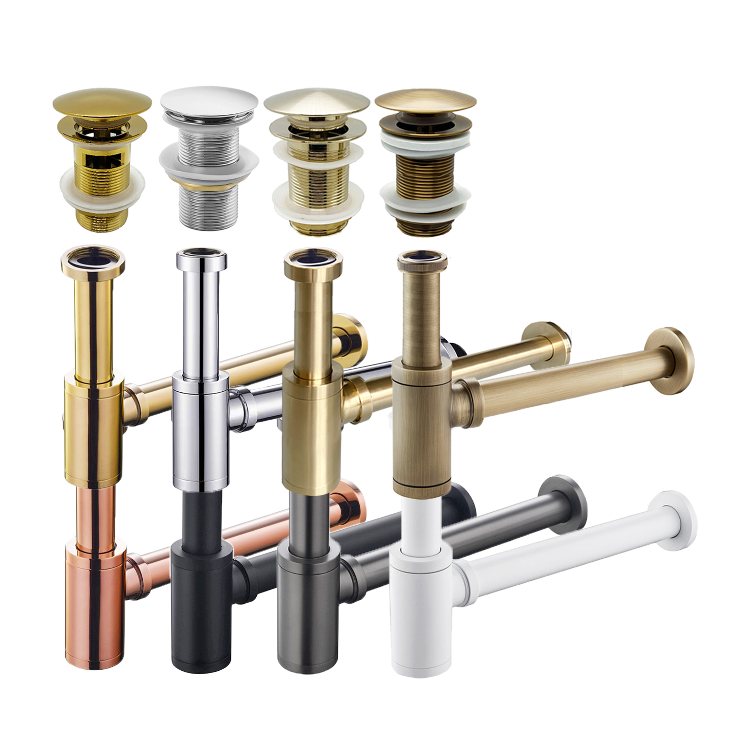 Bathroom Sink Bottle Trap Wash - Drain Pipe Clip reseña y precio