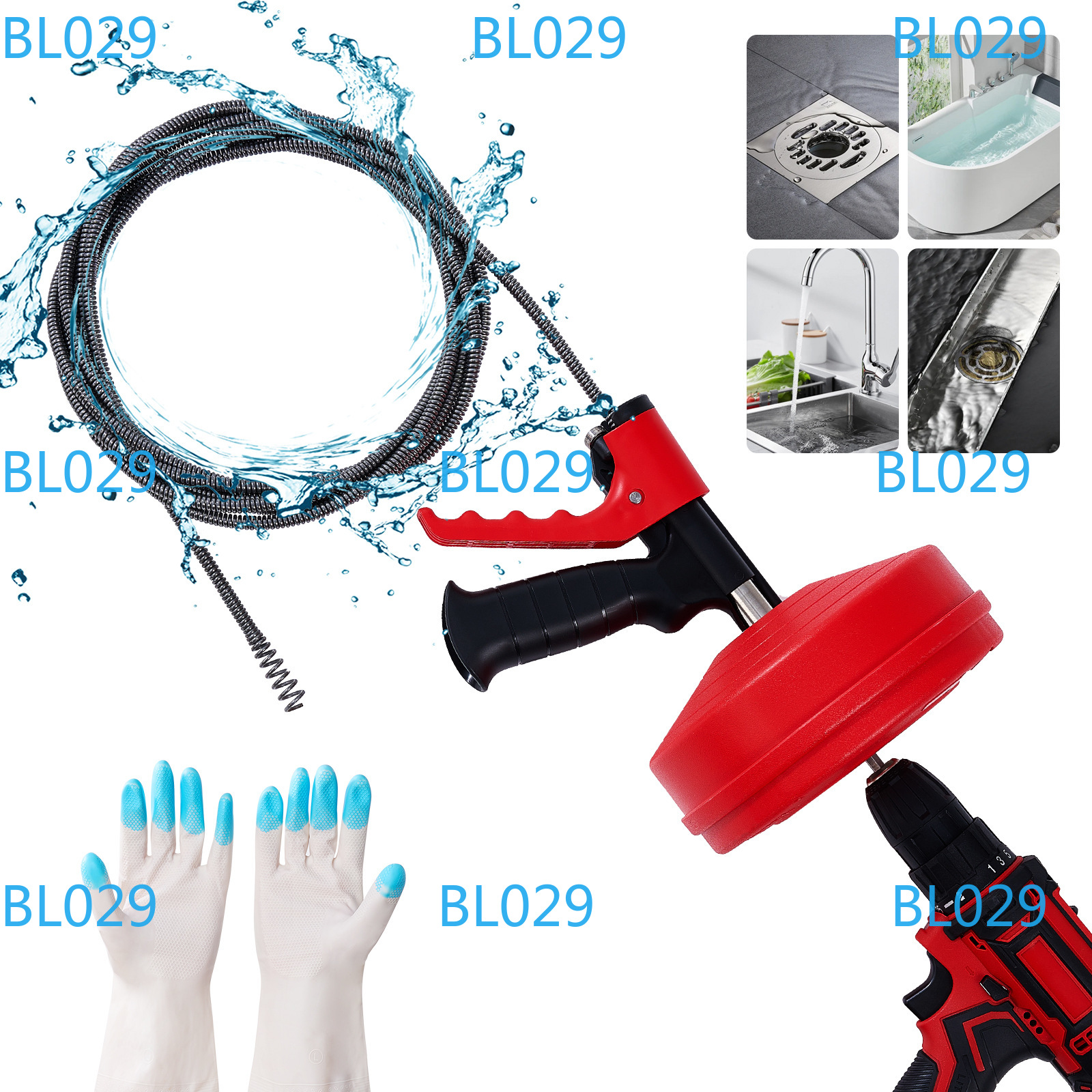 Professional Drain Snake Auger - Drain Snake Flexible reseña y precio