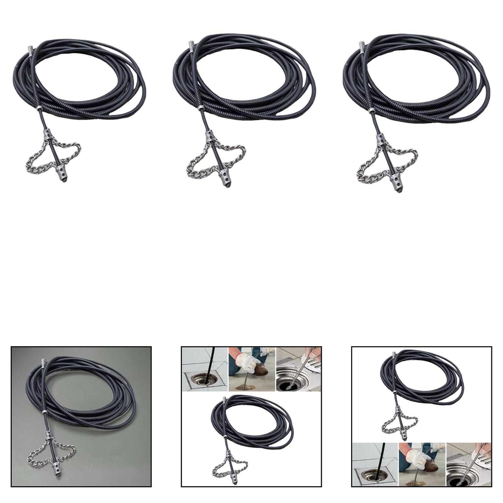 Plumbing Snake Metal Drain Cle - Drain Snake Flexible reseña y precio