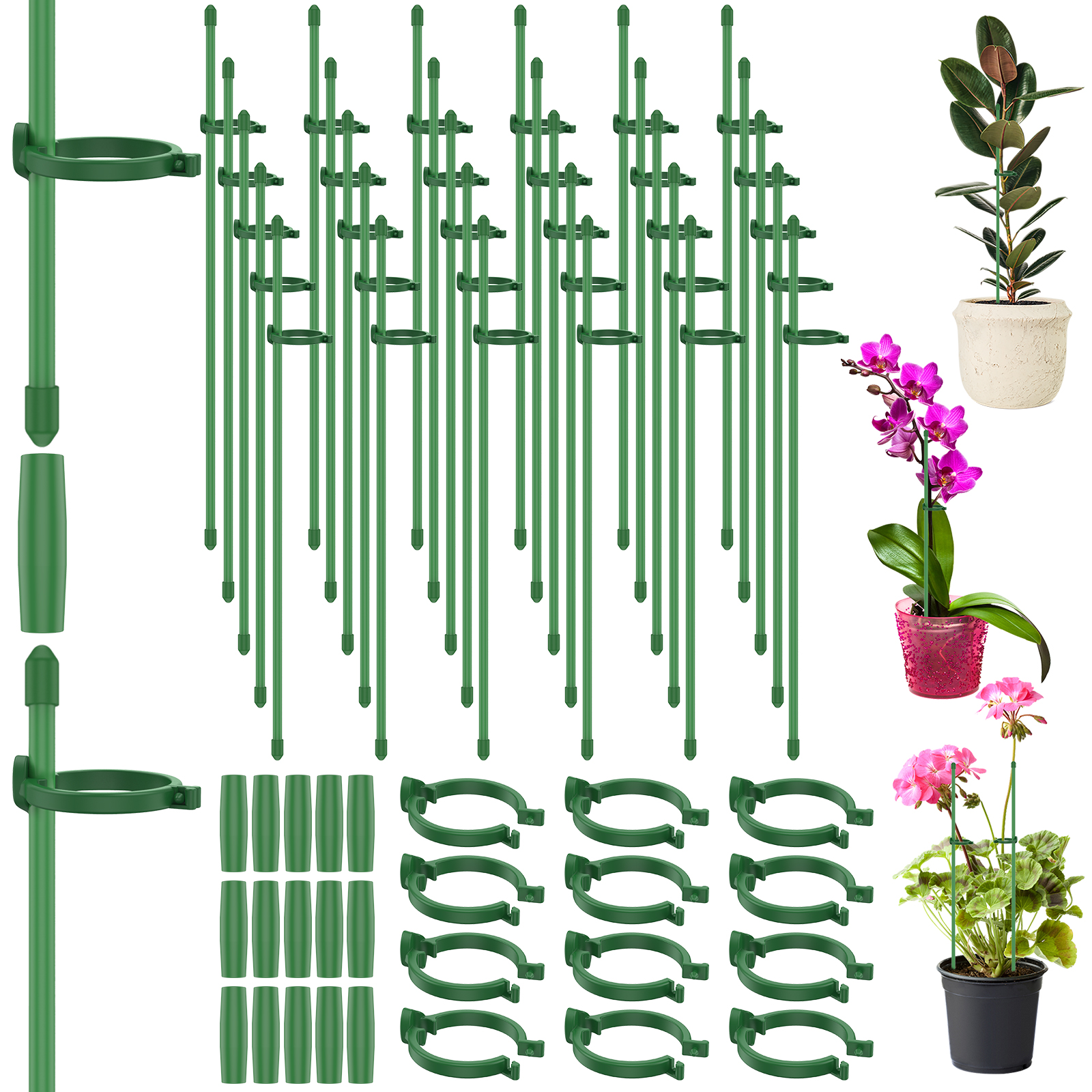 5/30Pcs Adjustable Plant Suppo - Plastic Pipe Clip reseña y precio