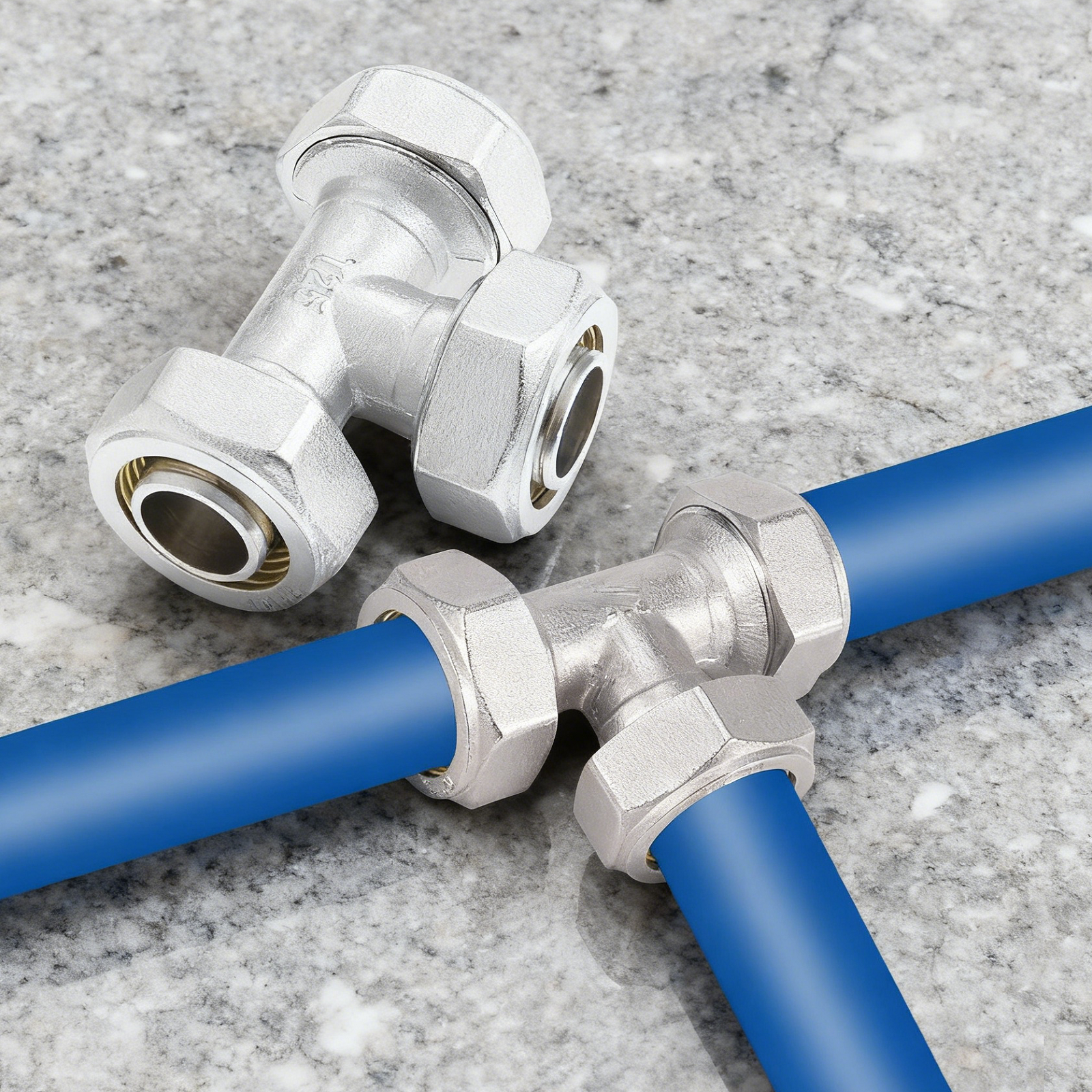 2Pcs 3/4’’ Tee Air Line Fittin - Compression Fitting Brass reseña y precio