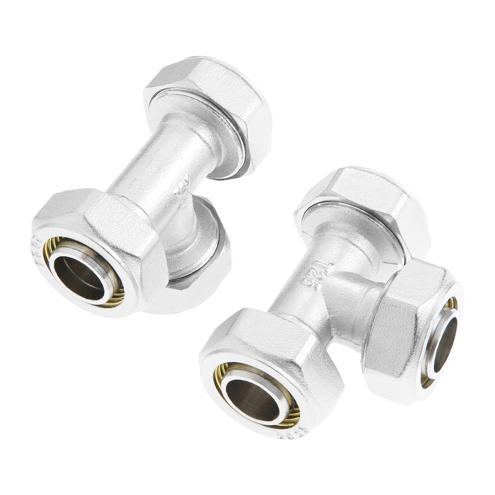 2Pcs 3/4’’ Tee Air Line Fittin - Compression Fitting Brass reseña y precio