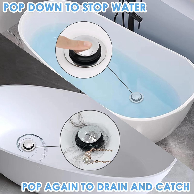 ABSE-Bathtub Drain Stopper, -U - Drain Pipe Clip reseña y precio