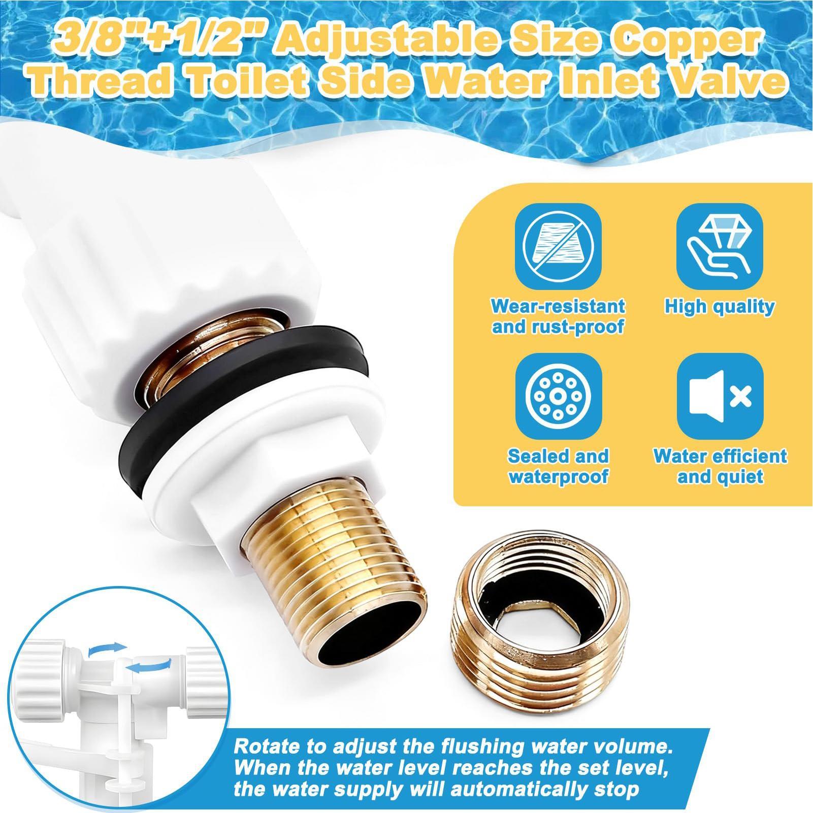 Toilet Fill Valve Brass Connec - Toilet Fill Valve reseña y precio