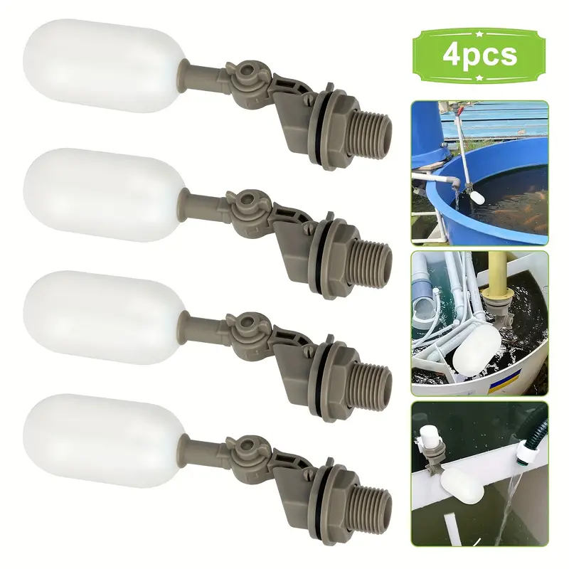 4Pcs Farm Cattle Plastic Water - Float Ball Valve reseña y precio