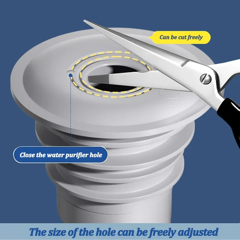 Silicone Bathroom Sewer Seal R - Drain Pipe Clip reseña y precio