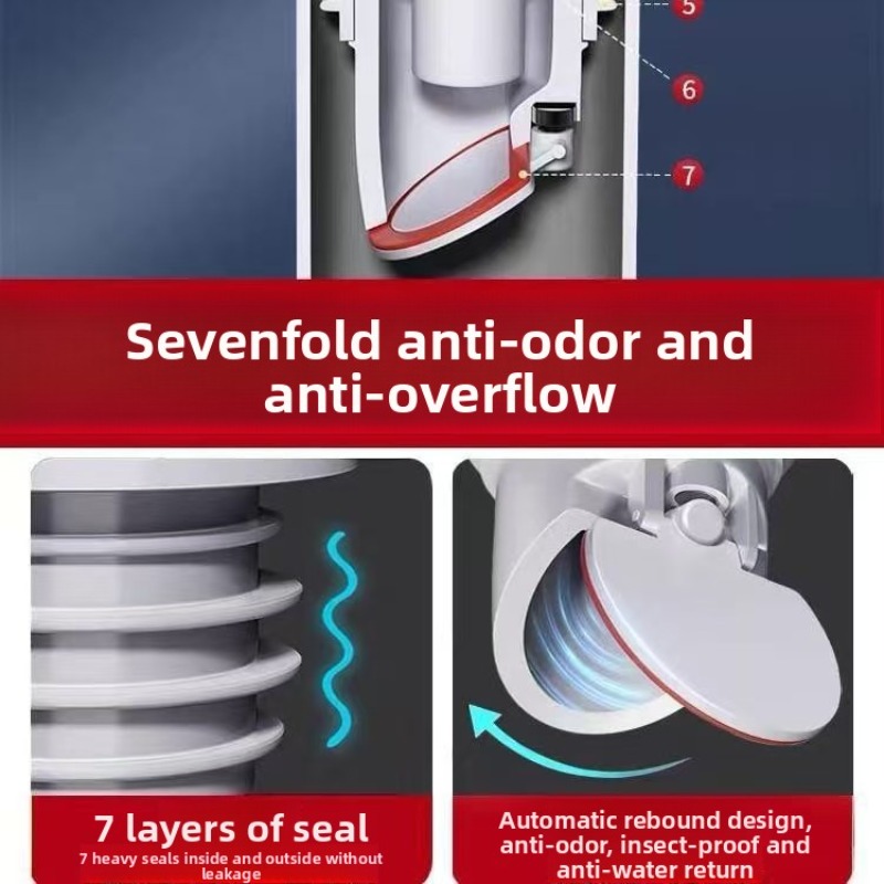 Sink Plug Sewer Pipe Sealing R - Drain Pipe Clip reseña y precio
