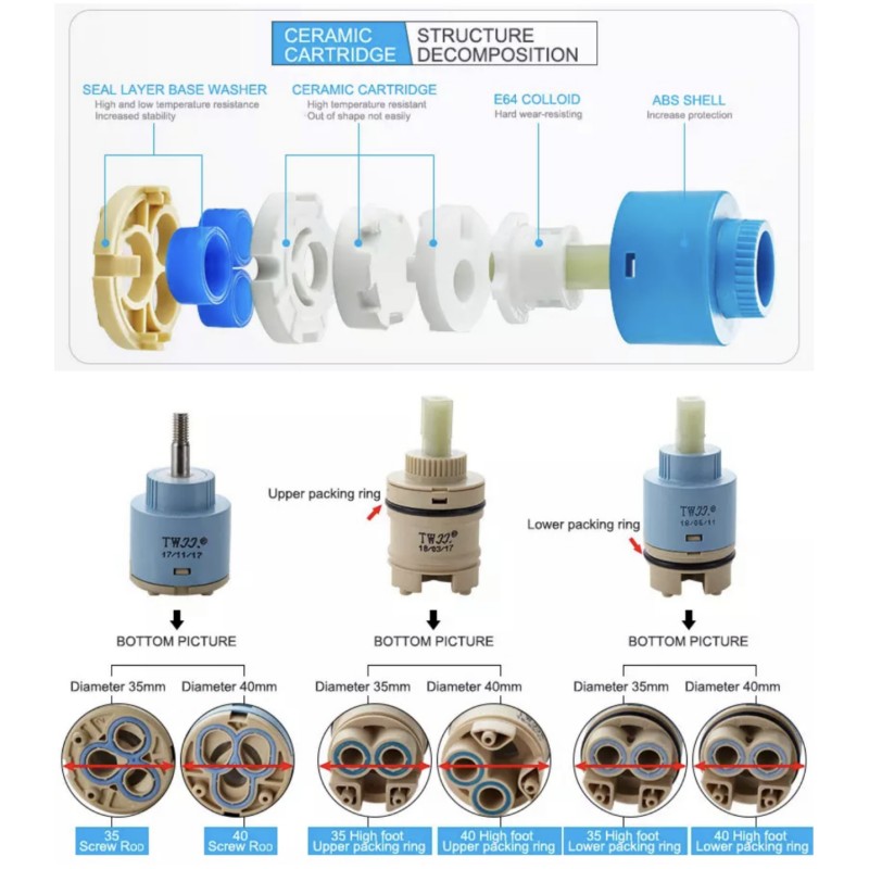 Faucets Mixing Spool Valve 25  - Shower Valve Cartridge reseña y precio
