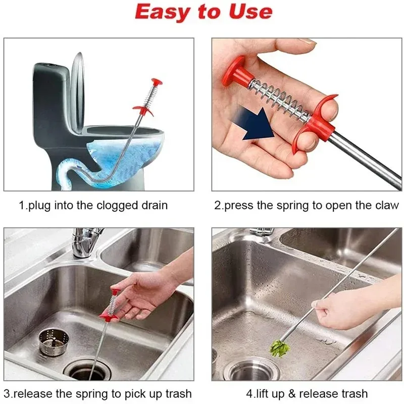 Flexible Spring Snake Drain Pi - Drain Snake Flexible reseña y precio