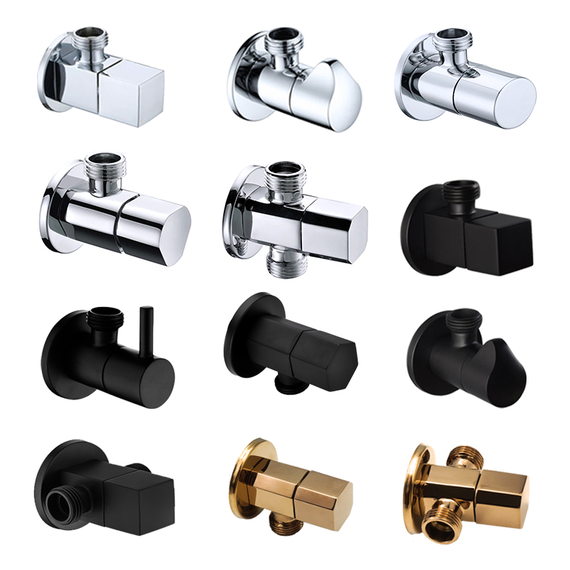 Brass Angle Valve Chrome Black - Toilet Fill Valve reseña y precio