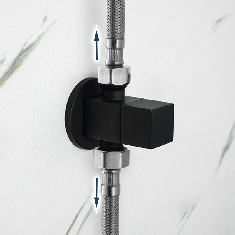 Brass Angle Valve Chrome Black - Toilet Fill Valve reseña y precio