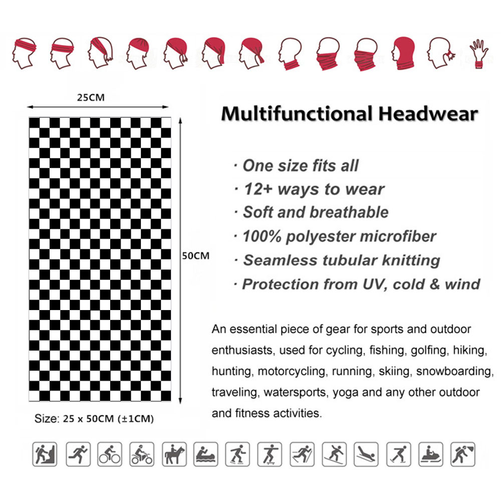Checkered Ska Printed Headband - Pipe Bending Spring reseña y precio
